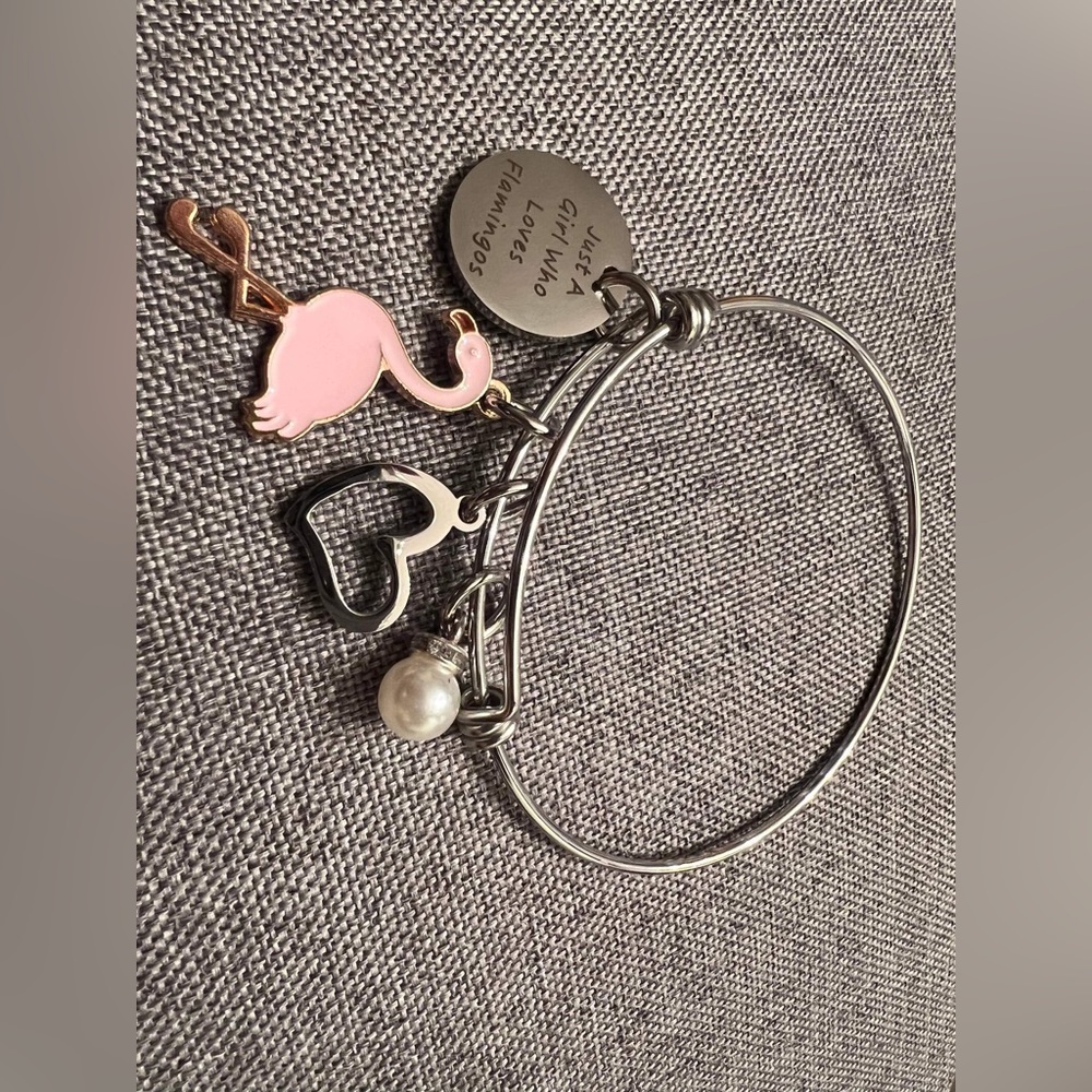 Flamingo Bracelet • Flamingo Girl • Bangle • Bracelet • Jewelry